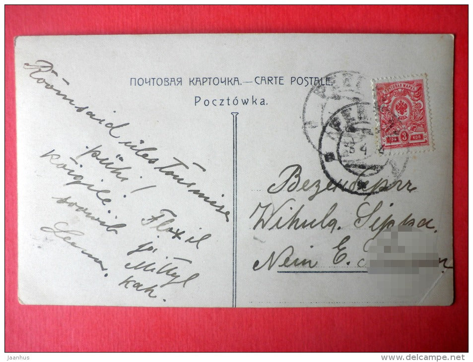 painting by Galden . Vision - angel - 11746 - art - circulated in Estonia Reval Imperial Russia 1914 - JH Postcards