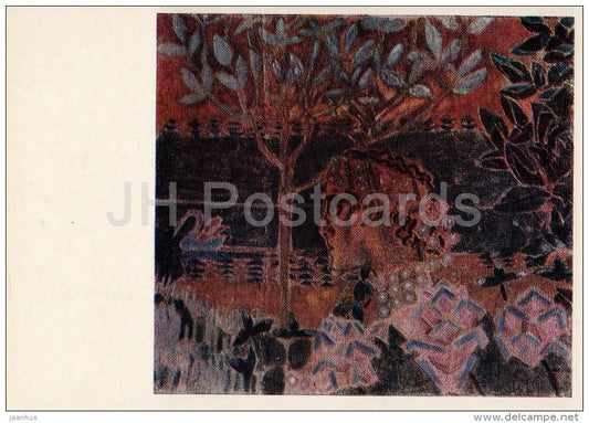 painting by M. Vrubel - Prince Gvidon and Princess Swan , 1890s - Russian art - Russia USSR - 1982 - unused - JH Postcards