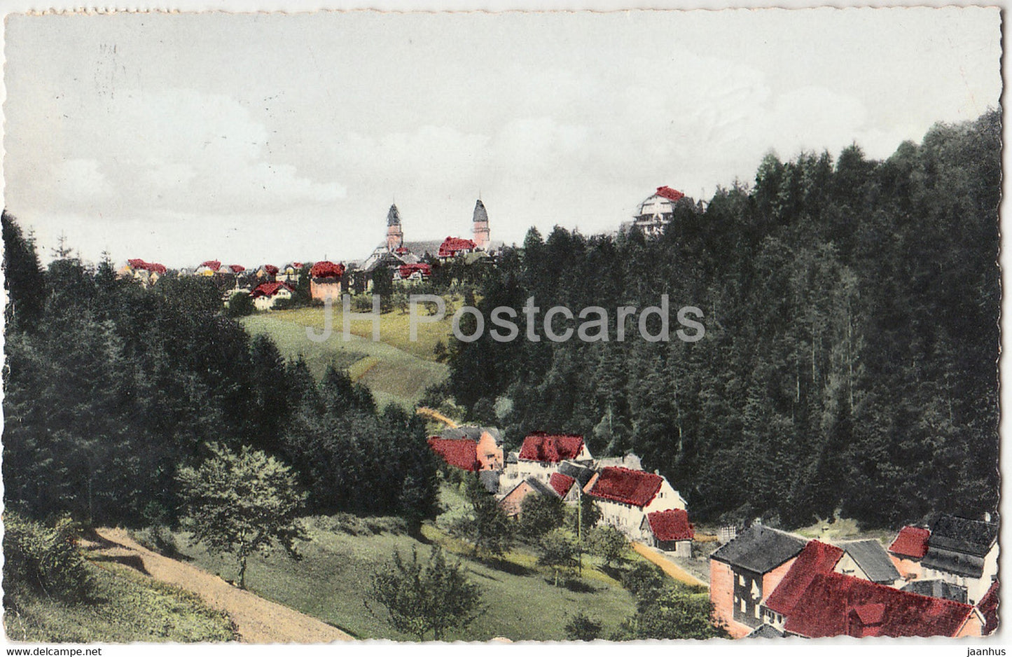 Freudenstadt im Schwarzwald mit Christofstal - old postcard - 1959 - Germany - used - JH Postcards