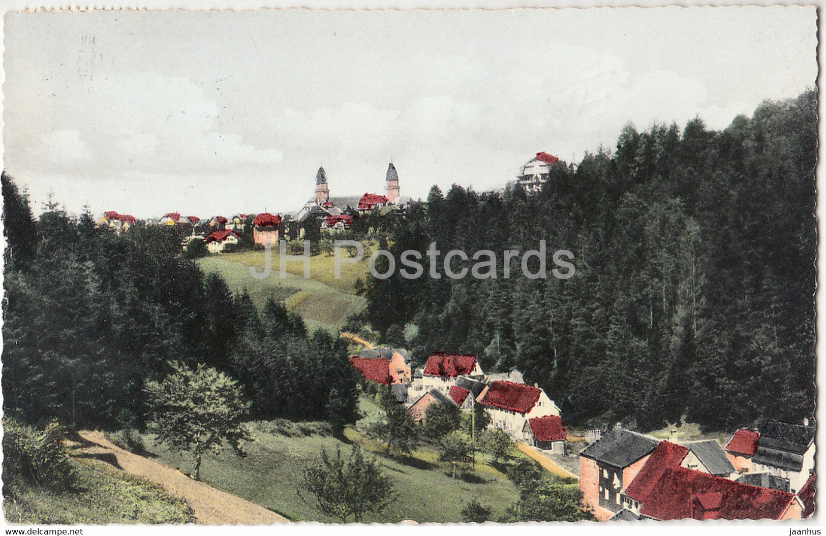Freudenstadt im Schwarzwald mit Christofstal - old postcard - 1959 - Germany - used - JH Postcards