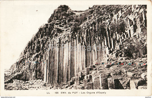 Env du Puy - Les Orgues d'Espaly - 106 - old postcard - 1930s - France - used - JH Postcards