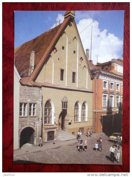 THE GREAT GUILD HALL - Estonian History Museum - Old Town - Tallinn - 1989 - Estonia - USSR - unused - JH Postcards