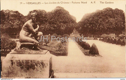 Versailles - Les Jardins du Chateau - Parterre Nord - 39 - old postcard - France - unused - JH Postcards