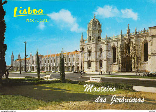Lisboa - Mosteiro dos Jeronimos - Jeronimos Monastery - 594 - Portugal - unused - JH Postcards
