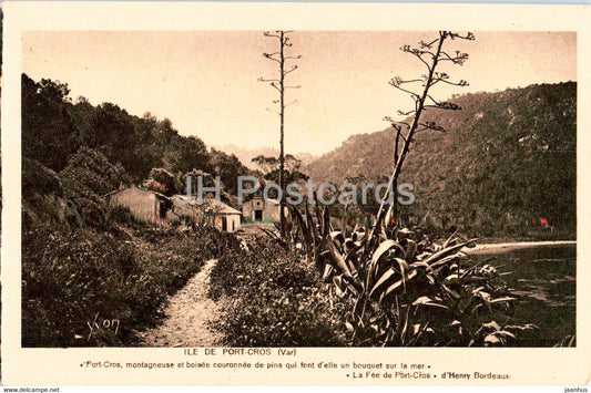 Ile de Port Cros - Bateaux quotidiens par les Salins d'Hyeres - 4 - old postcard - France - unused - JH Postcards
