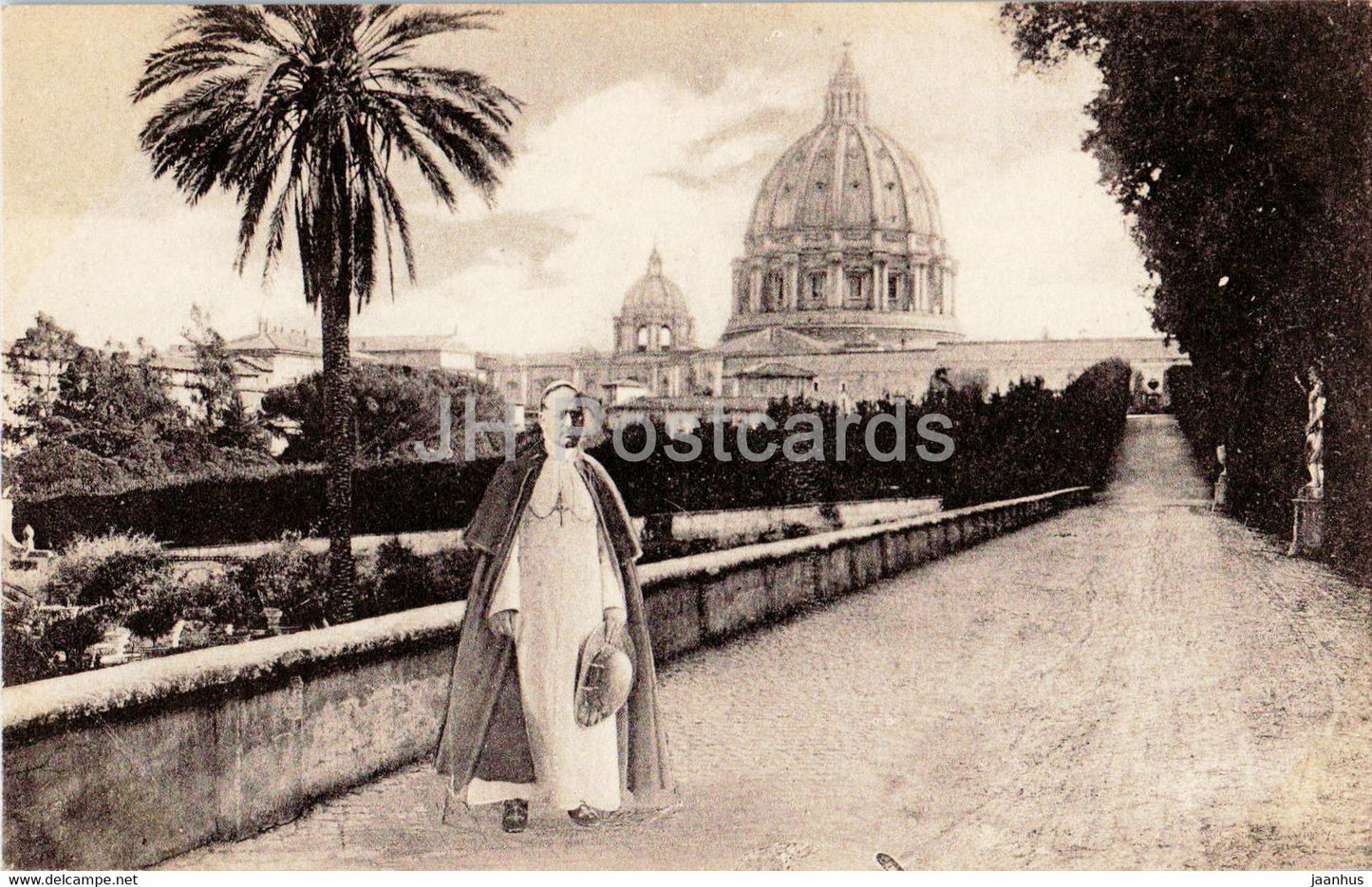 Roma - Rome - Sua Santita Pio XI nei giardini Vaticani - Pope Pius XI - old postcard - Italy - unused - JH Postcards