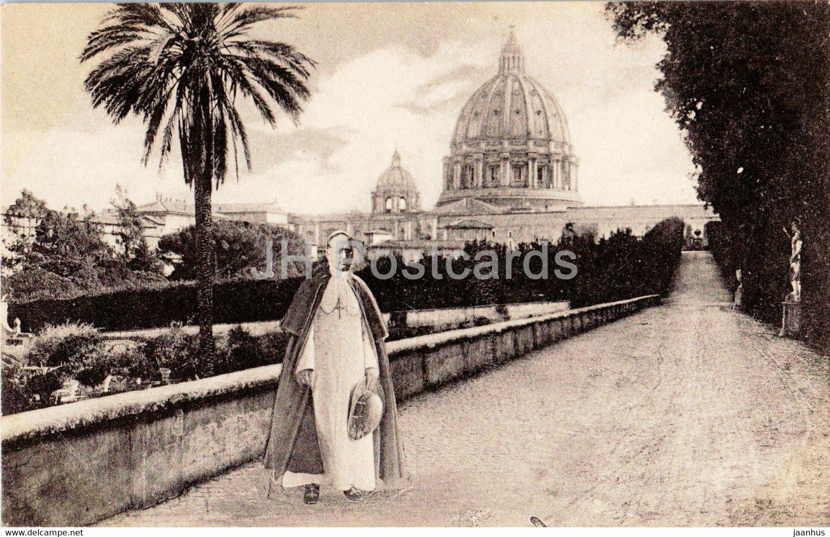 Roma - Rome - Sua Santita Pio XI nei giardini Vaticani - Pope Pius XI - old postcard - Italy - unused - JH Postcards
