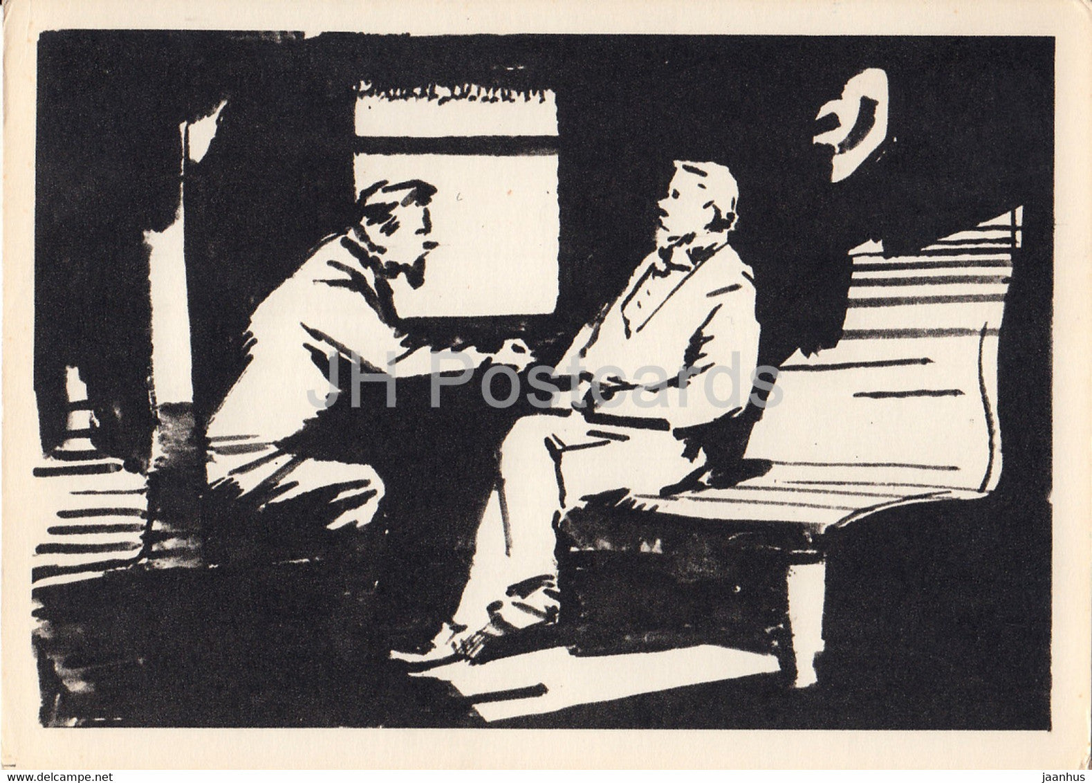 Works by Russian Writer Aleksey Tolstoy - Dreamer - illustration - 1965 - Russia USSR - unused - JH Postcards