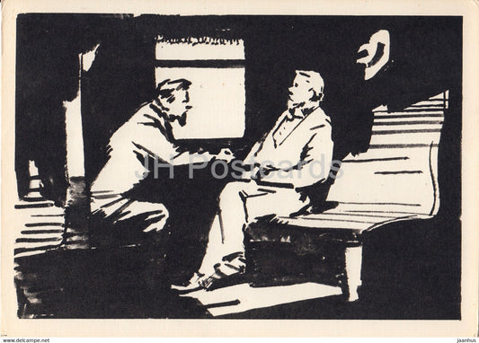 Works by Russian Writer Aleksey Tolstoy - Dreamer - illustration - 1965 - Russia USSR - unused - JH Postcards