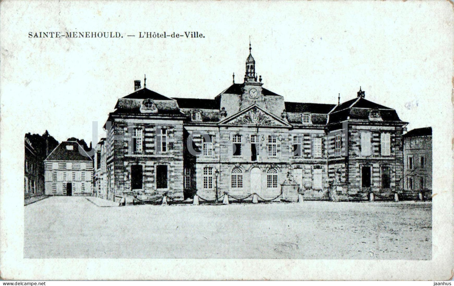 Sainte Menehould - L'Hotel de Ville - town hall - old postcard - 1906 - France - used - JH Postcards