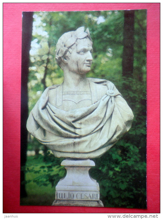 Julius Caesar - The Summer Gardens - St. Petersburg - Leningrad - 1980 - Russia USSR - unused - JH Postcards