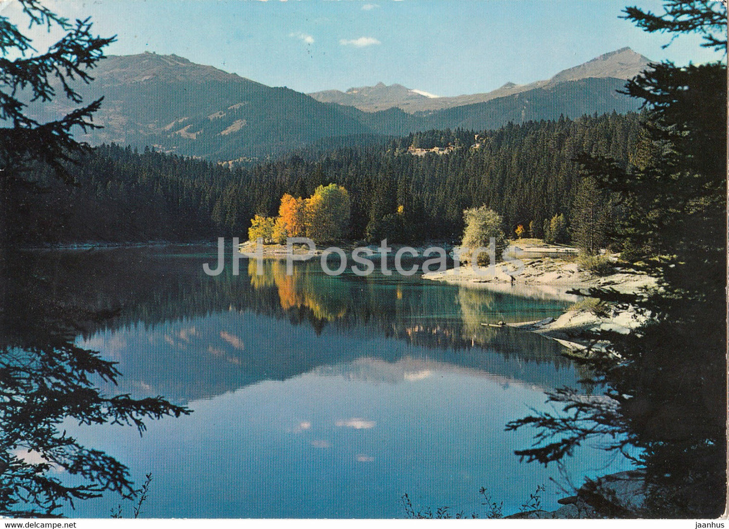 Flims - Caumasee - Crap S Gion - Piz Vorab - Piz Grisch - 1972 - Switzerland - used - JH Postcards