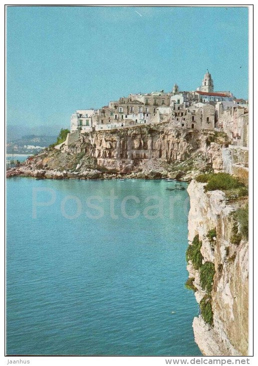 panorama della citta vecchia - Vieste - Promontorio del Gargano - Foggia - Puglia - 24 - Italia - Italy - unused - JH Postcards