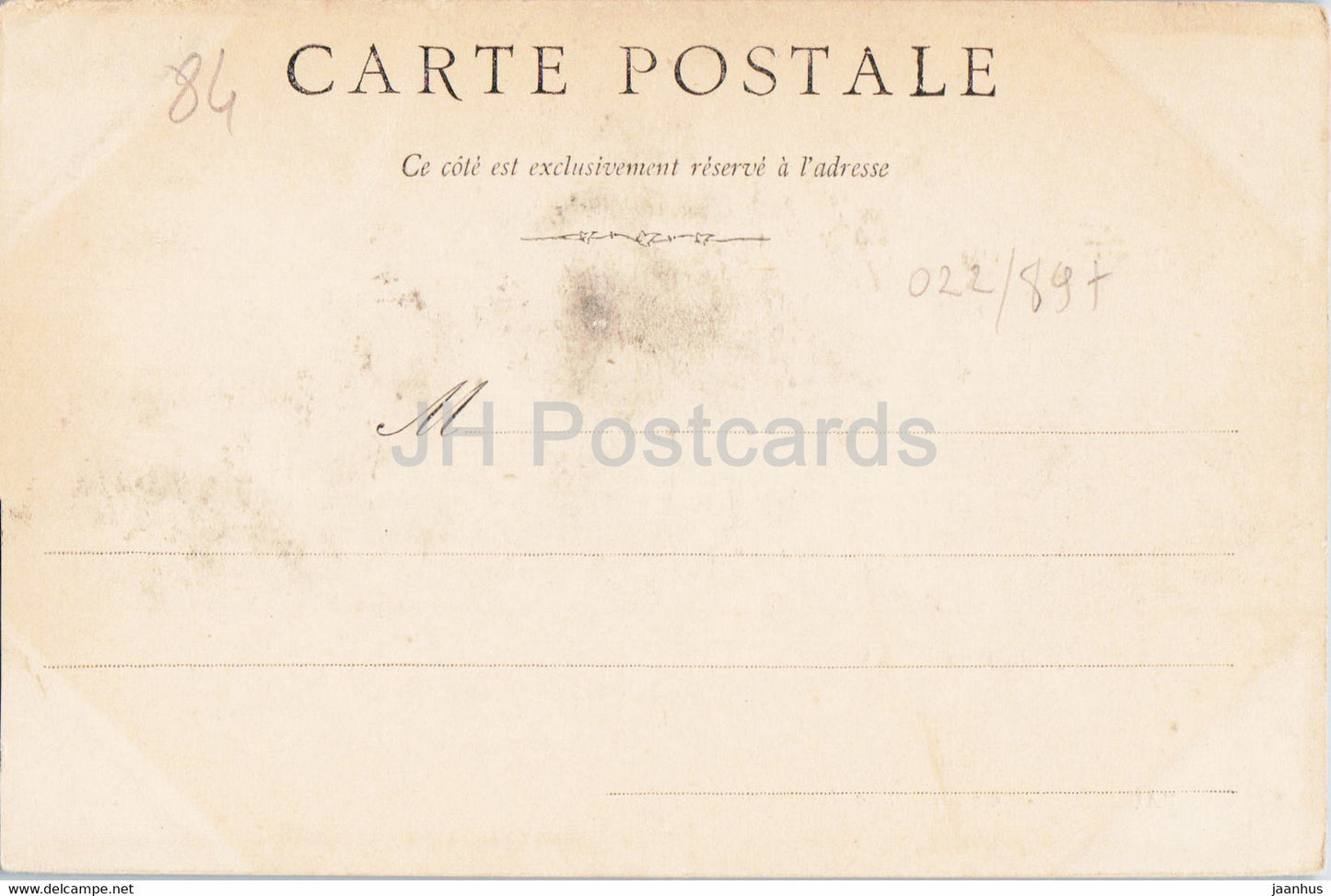 Vaucluse - La Grande Cascade - 48 - old postcard - France - unused