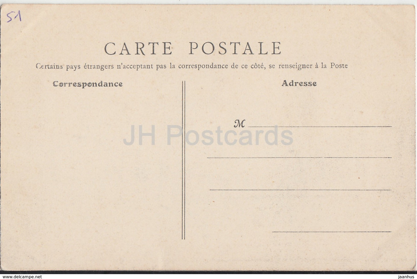 Ludes - Le Chateau - castle - 1906 - old postcard - France - unused