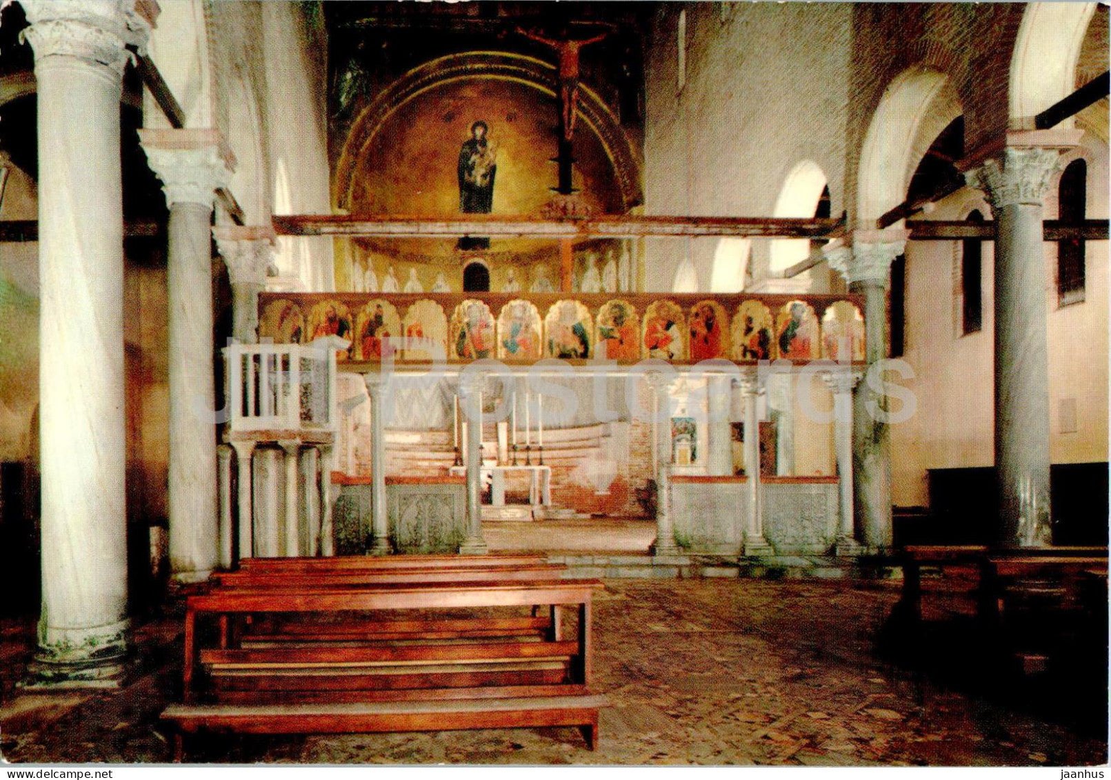 Torcello - Basilica - interno - cathedral - interior - 152 - Italy - unused - JH Postcards