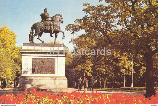 Leningrad - St Petersburg - monument to Peter near Engineering Castle - 1992 - Russia USSR - unused - JH Postcards