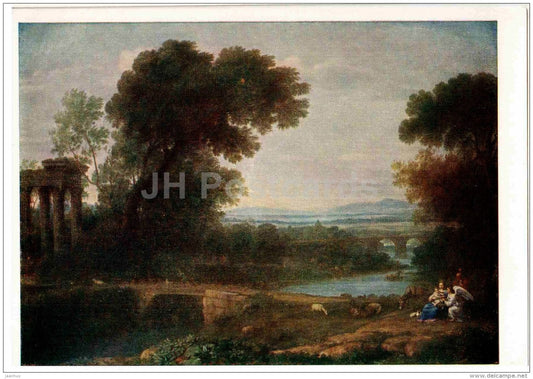 painting by Claude Lorrain - Midday - French art - 1959 - Russia USSR - unused - JH Postcards