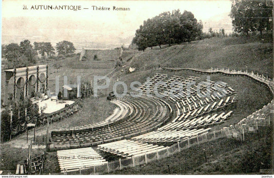 Autun Antique - Theatre Romain - theatre - 21 - old postcard - France - unused - JH Postcards