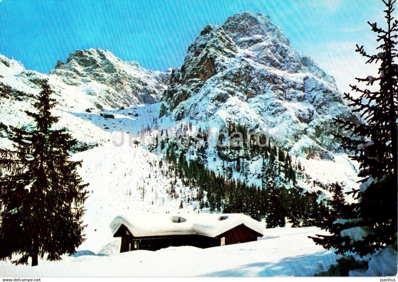 Dolomiti - Capanna Fondo Val Fiscalina 1540 m - Croda Rossa 2955 m - Fischleintal - 1977 - Italy - used - JH Postcards