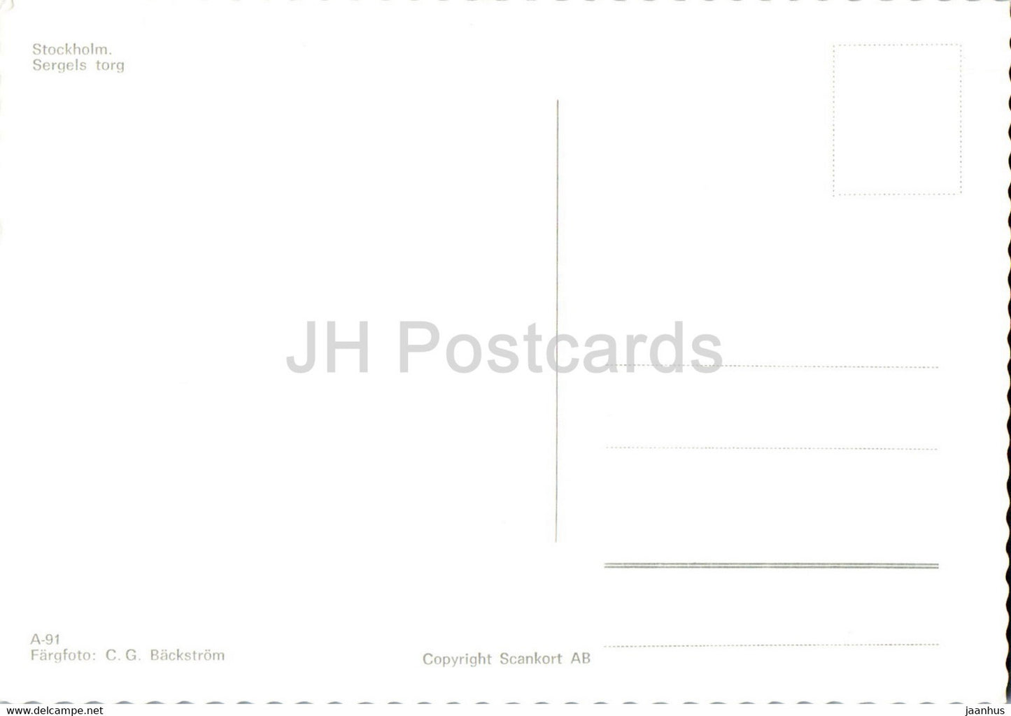Stockholm - Sergels torg - Sergel's Square - Sweden - unused
