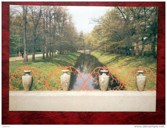 Pushkin - The Alexander Park. The Big Chinese Bridge. 1784-86 - Russia - USSR - 1983 - unused - JH Postcards