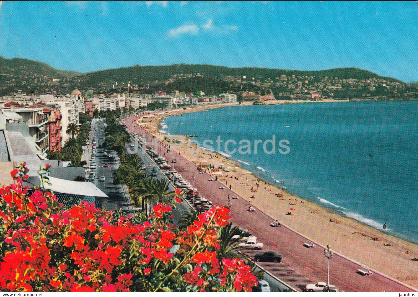 Nice - La Promenade les Anglais - beach - France - used - JH Postcards