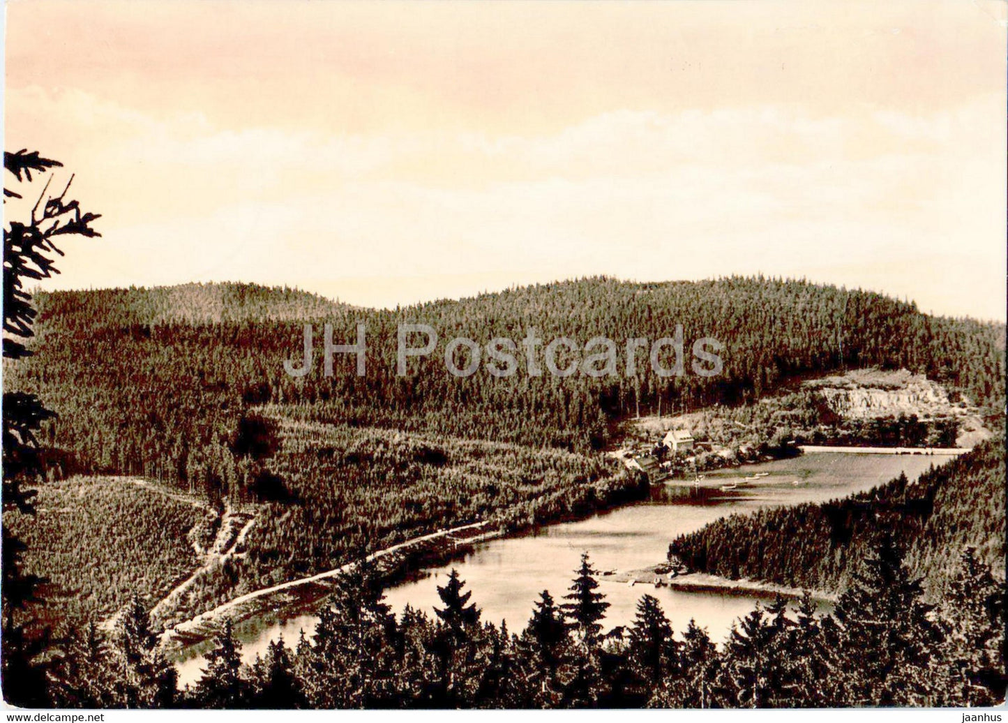 Lutschetalsperre i Thur - old postcard - 1964 - Germany DDR - used - JH Postcards