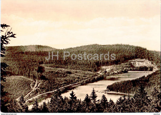 Lutschetalsperre i Thur - old postcard - 1964 - Germany DDR - used - JH Postcards