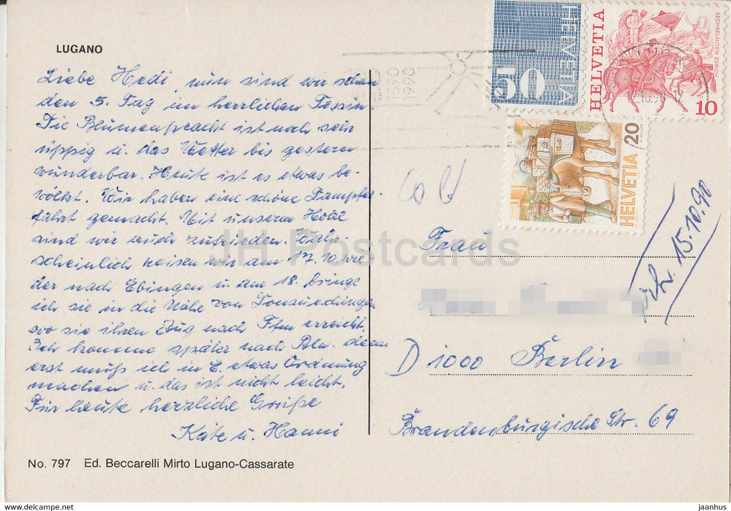 Lugano - multiview - 797 - 1990 - Switzerland - used