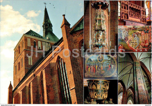 Kolobrzeg - Bazylika Konkatedralna - cathedral - multiview - Poland - unused - JH Postcards