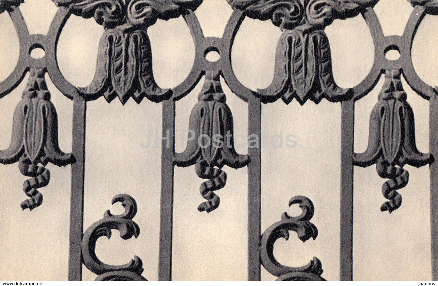 Leningrad - St. Petersburg - Railings of Sheremetyev Palace - Cast iron lace work - 1970 - Russia USSR - unused - JH Postcards