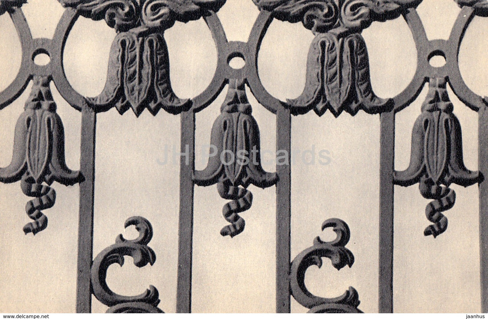Leningrad - St. Petersburg - Railings of Sheremetyev Palace - Cast iron lace work - 1970 - Russia USSR - unused - JH Postcards