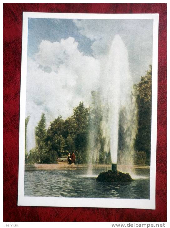 Petrodvorets - Grand fountain - fountains - 1955 - Russia - USSR - unused - JH Postcards