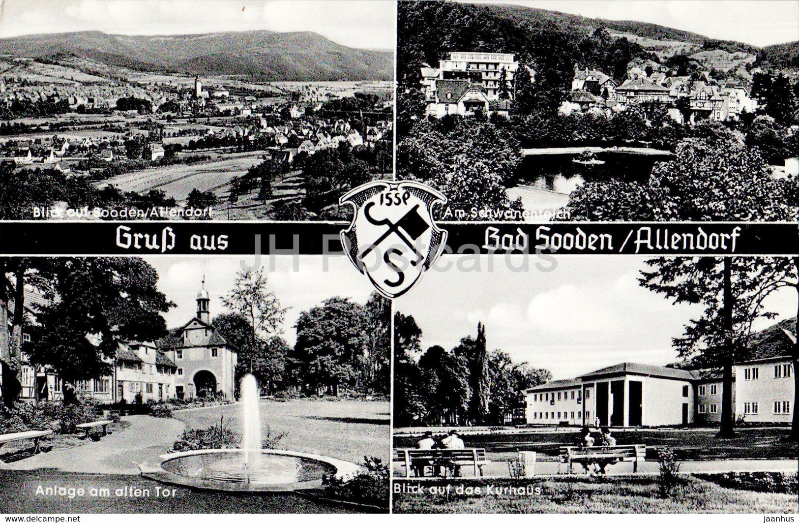 Gruss aus Bad Sooden - Allendorf - Kurhaus - old postcard - Germany - unused - JH Postcards