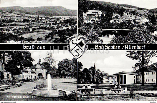 Gruss aus Bad Sooden - Allendorf - Kurhaus - old postcard - Germany - unused - JH Postcards