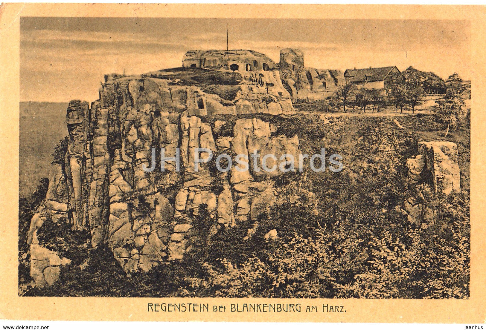 Regenstein bei Blankenburg am Harz - 2210 - old postcard - 1919 - Germany - used - JH Postcards