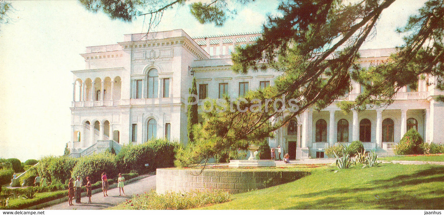 Yalta - East Facade of Livadia palace - Crimea - 1982 - Ukraine USSR - unused - JH Postcards