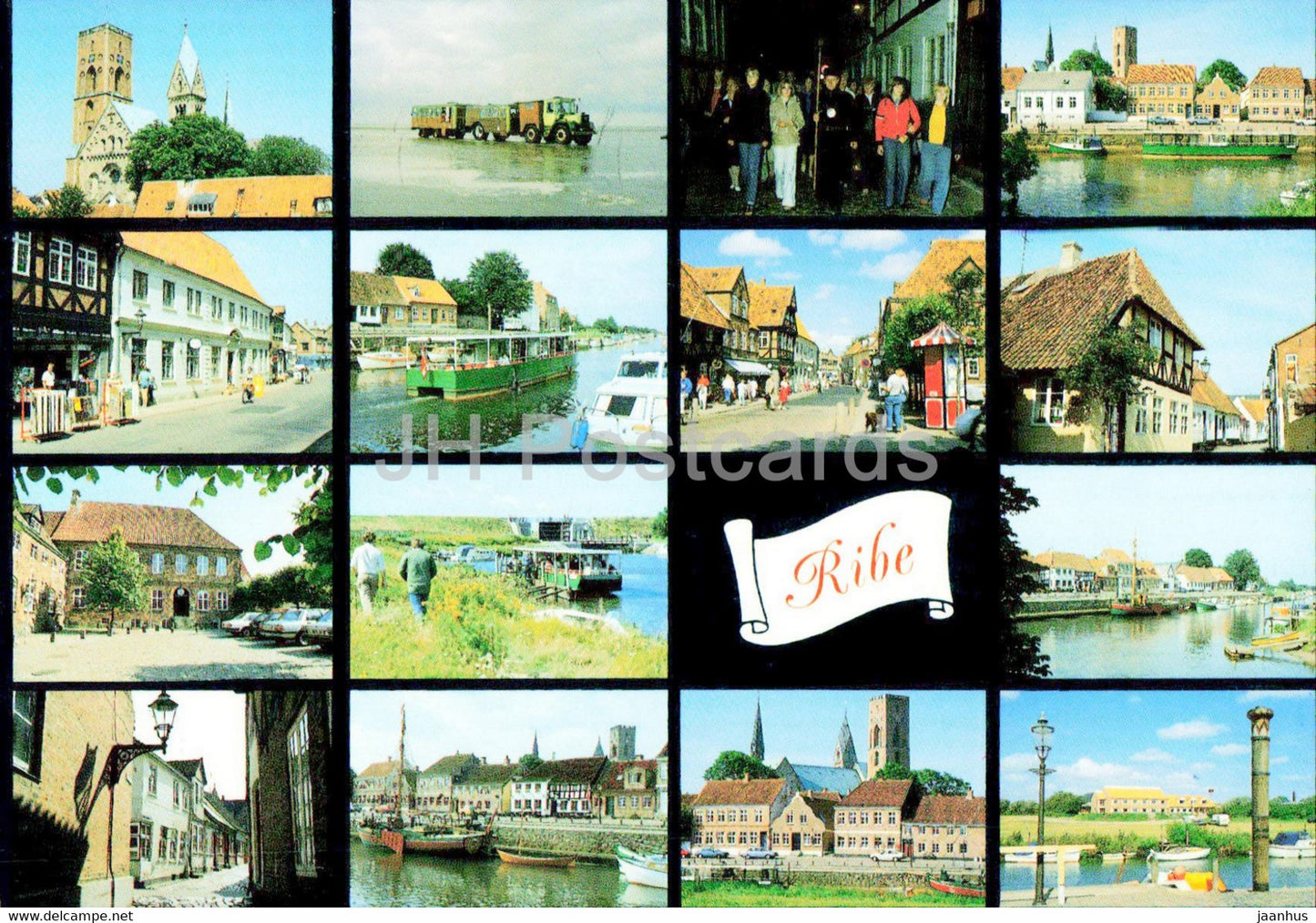 Ribe - multiview - 1991 - Denmark - used - JH Postcards