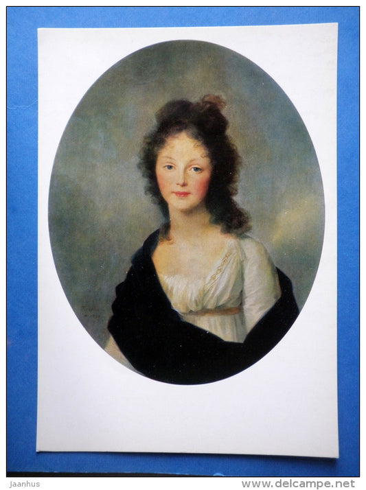 painting by Johann Friedrich August Tischbein - large format card - Queen of Prussia , 1798 - german art - unused - JH Postcards