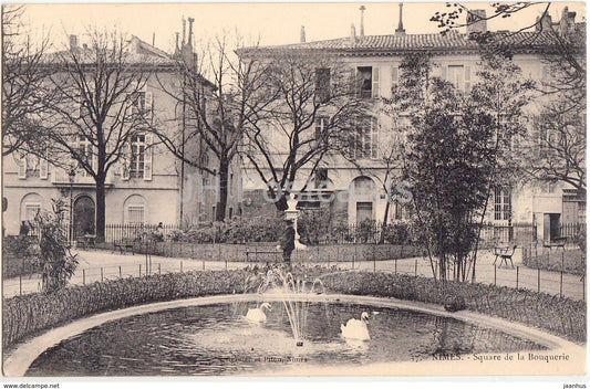 Nimes - Square de la Bouquerie - 37 - old postcard - France - unused - JH Postcards