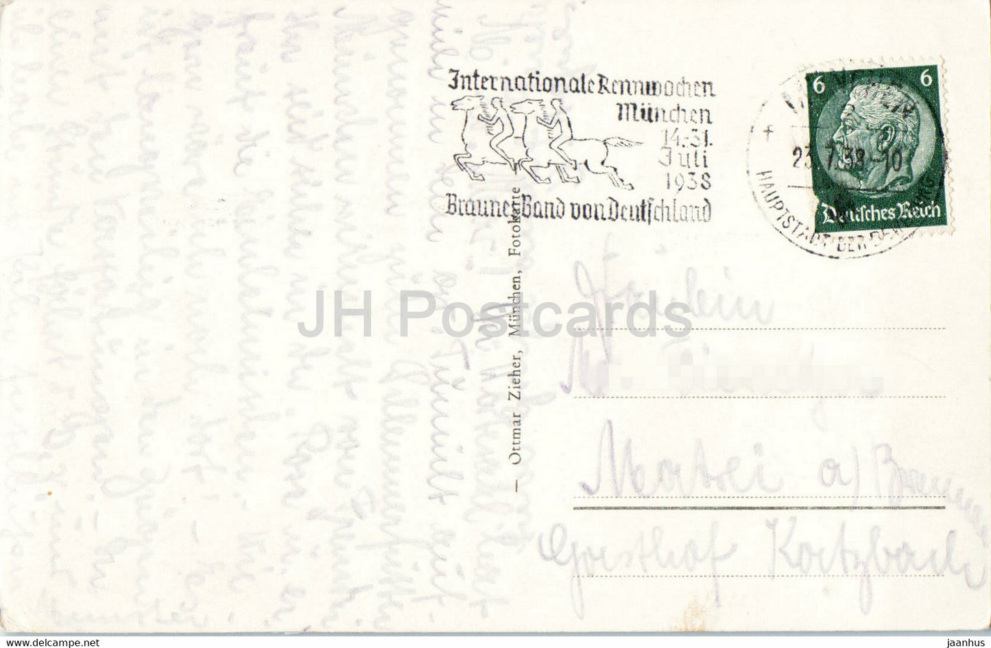 Munchen - Munich - Altstadt - old postcard - 1938 - Germany - used