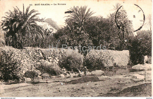 Bou Saada - La Riviere - 10 - old postcard - 1913 - Algeria - used - JH Postcards