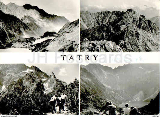 Tatry - Tatras - Dolina Pieciu - Mnich - Mieguszowiecki Szczyt Wielki - multiview - 1972 - Poland - used - JH Postcards
