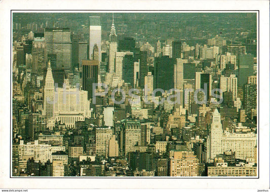 New York City - View over Manhattan - A2 - USA - unused - JH Postcards