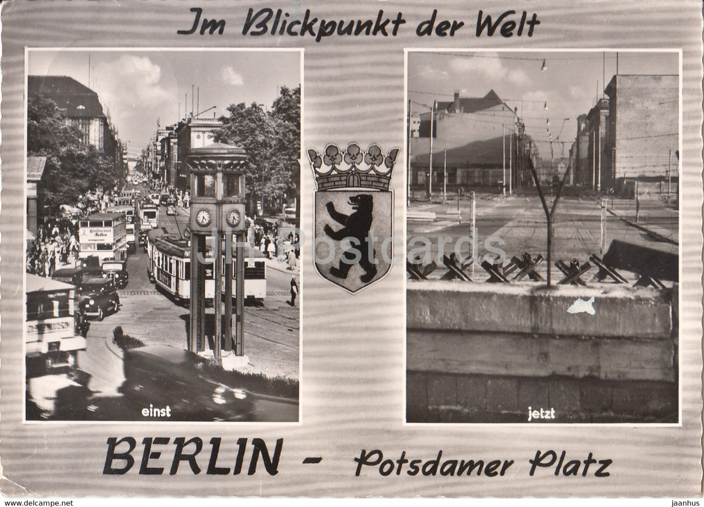 Berlin - Im Blickpunkt der Welt - Potsdamer Platz - tram - Germany - used - JH Postcards