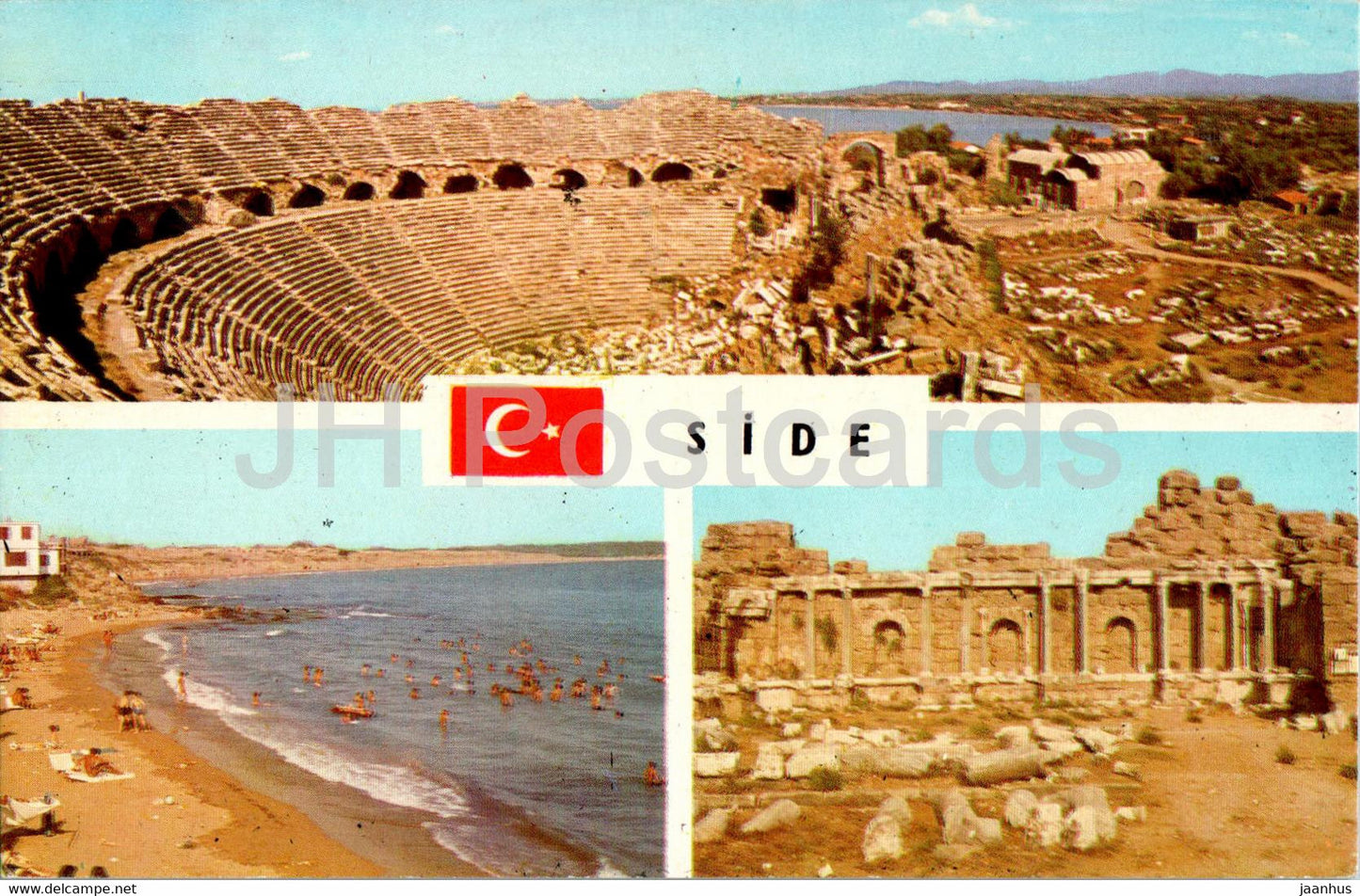 Side - Tarih Cenneti - Side den gorunusler - ancient world - multiview - 107 - Turkey - used - JH Postcards