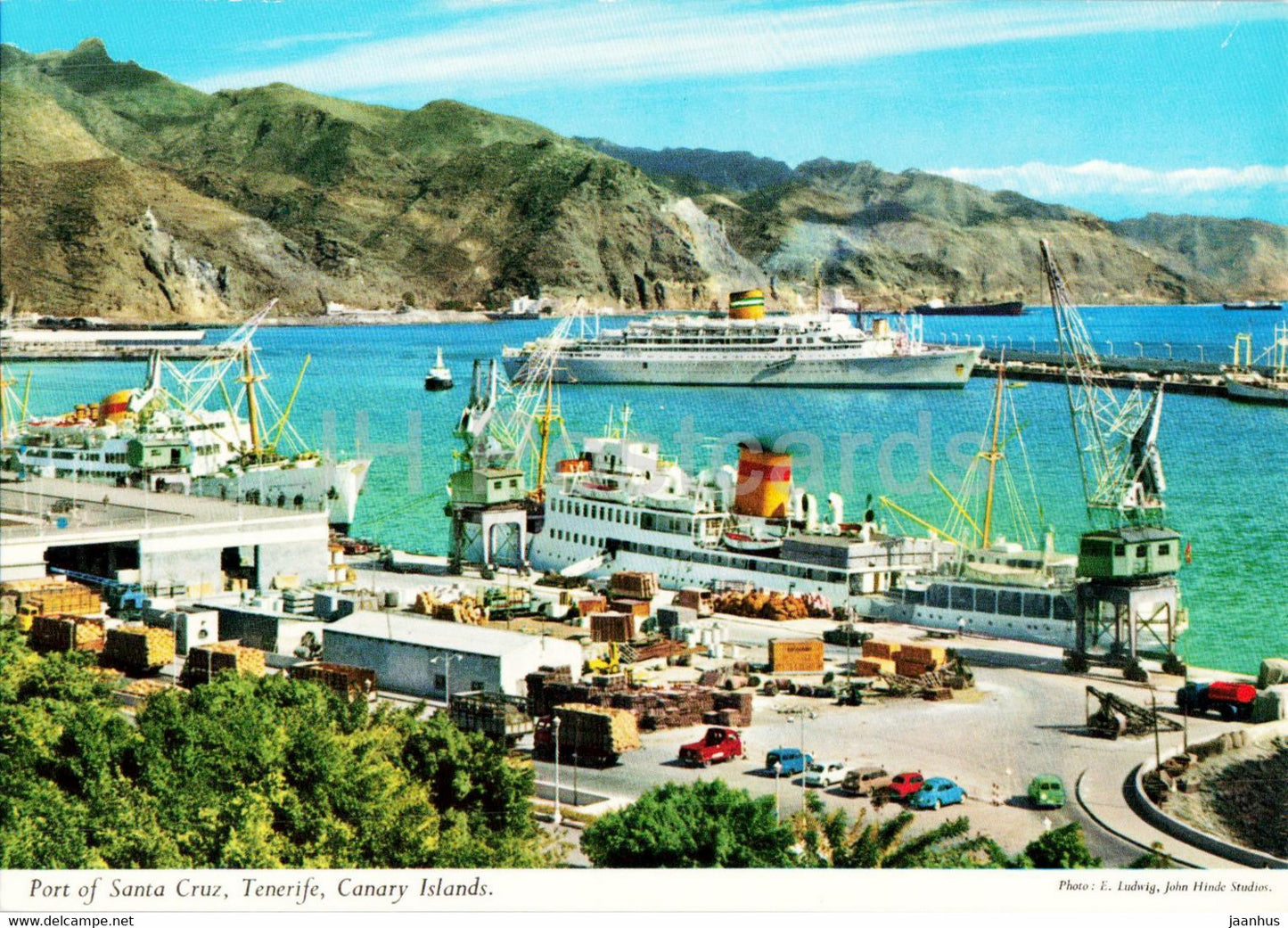 Port of Santa Cruz - Tenerife - Canary Island - ship - Spain - unused - JH Postcards