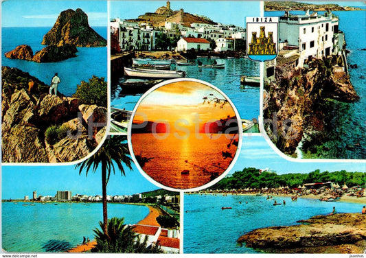 Ibiza - Islas Baleares - multiview - 280 - Spain - unused - JH Postcards