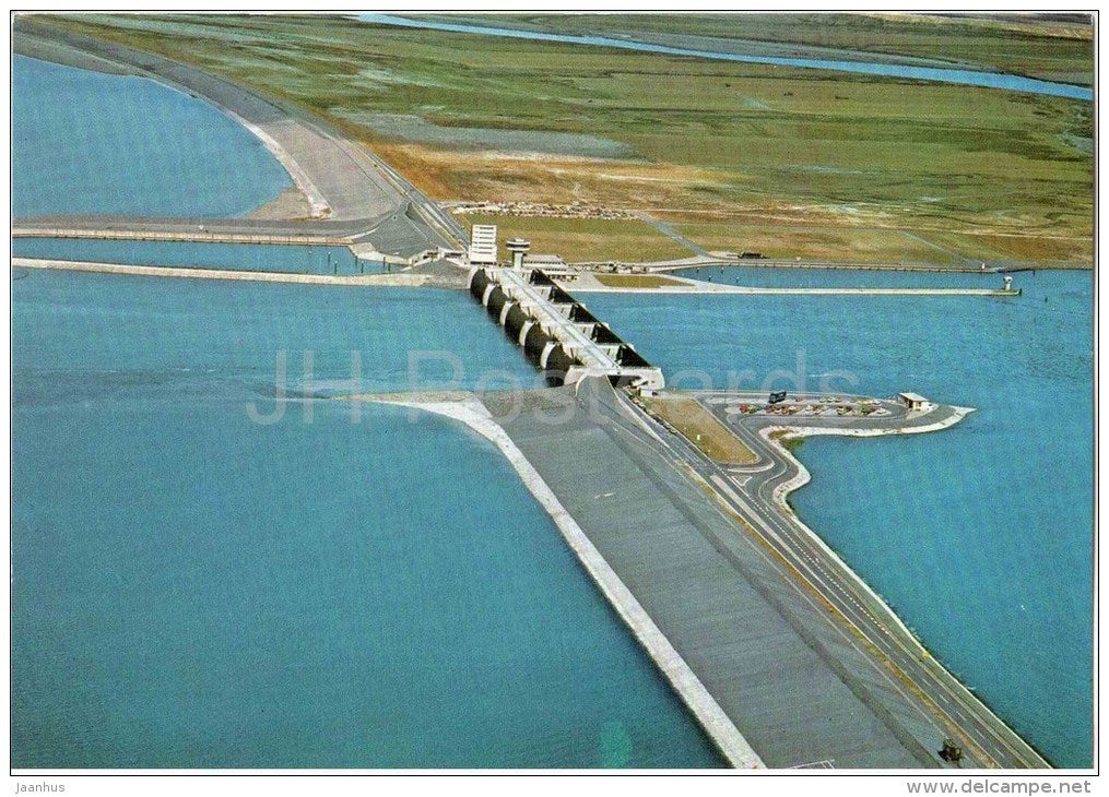 Eiderdamm mit Sperrwerk - Germany - ungelaufen - JH Postcards